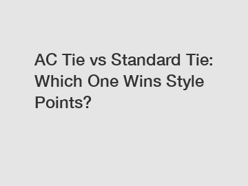 AC Tie vs Standard Tie: Which One Wins Style Points?