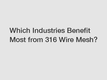 Which Industries Benefit Most from 316 Wire Mesh? Which Industries Benefit Most from 316 Wire Mesh?