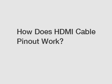 How Does HDMI Cable Pinout Work?