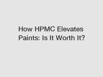 How HPMC Elevates Paints: Is It Worth It?