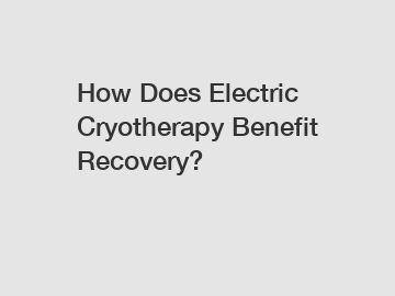 How Does Electric Cryotherapy Benefit Recovery?