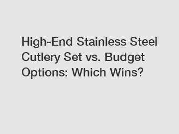 High-End Stainless Steel Cutlery Set vs. Budget Options: Which Wins?