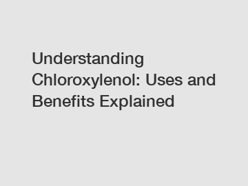 Understanding Chloroxylenol: Uses and Benefits Explained