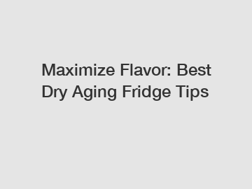 Maximize Flavor: Best Dry Aging Fridge Tips
