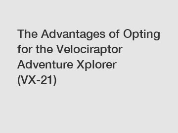 The Advantages of Opting for the Velociraptor Adventure Xplorer (VX-21)