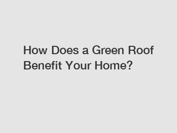 How Does a Green Roof Benefit Your Home?
