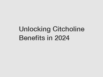 Unlocking Citcholine Benefits in 2024 Unlocking Citcholine Benefits in 2024