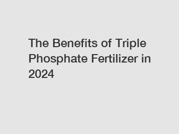 The Benefits of Triple Phosphate Fertilizer in 2024