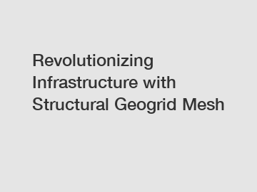 Revolutionizing Infrastructure with Structural Geogrid Mesh