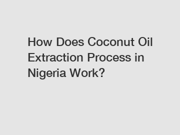 How Does Coconut Oil Extraction Process in Nigeria Work?
