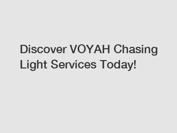 Discover VOYAH Chasing Light Services Today!