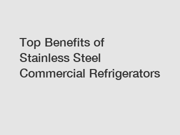 Top Benefits of Stainless Steel Commercial Refrigerators