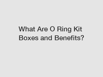 What Are O Ring Kit Boxes and Benefits?