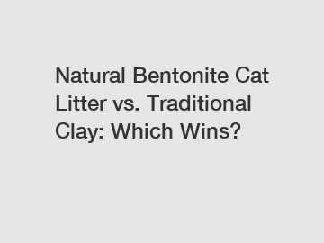 Natural Bentonite Cat Litter vs. Traditional Clay: Which Wins?