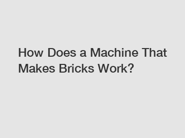 How Does a Machine That Makes Bricks Work?