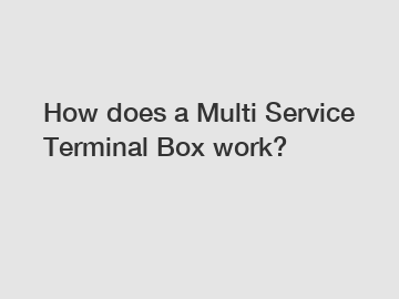 How does a Multi Service Terminal Box work?