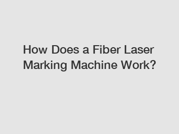 How Does a Fiber Laser Marking Machine Work?