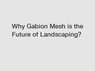 Why Gabion Mesh is the Future of Landscaping?
