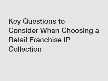 Key Questions to Consider When Choosing a Retail Franchise IP Collection