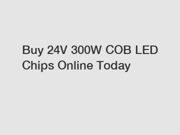 Buy 24V 300W COB LED Chips Online Today