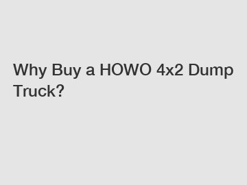 Why Buy a HOWO 4x2 Dump Truck?