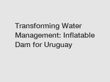 Transforming Water Management: Inflatable Dam for Uruguay