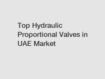 Top Hydraulic Proportional Valves in UAE Market