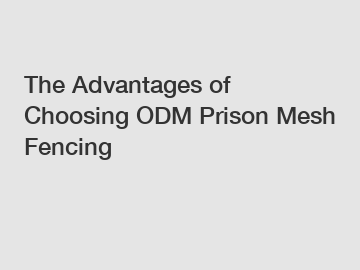 The Advantages of Choosing ODM Prison Mesh Fencing