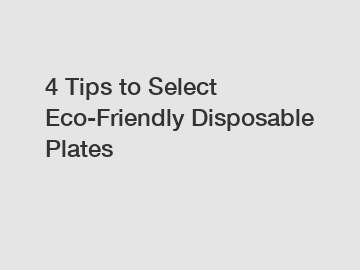 4 Tips to Select Eco-Friendly Disposable Plates