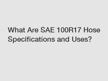 What Are SAE 100R17 Hose Specifications and Uses?