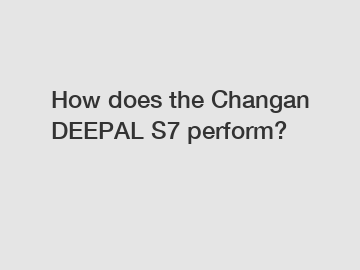How does the Changan DEEPAL S7 perform?