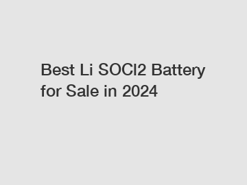 Best Li SOCl2 Battery for Sale in 2024