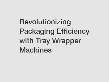 Revolutionizing Packaging Efficiency with Tray Wrapper Machines