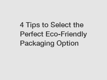 4 Tips to Select the Perfect Eco-Friendly Packaging Option