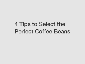 4 Tips to Select the Perfect Coffee Beans