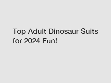 Top Adult Dinosaur Suits for 2024 Fun!