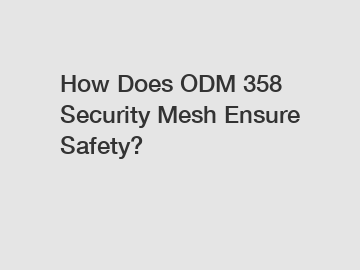 How Does ODM 358 Security Mesh Ensure Safety?
