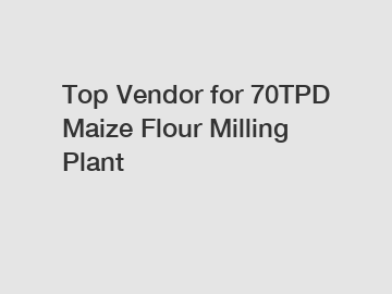 Top Vendor for 70TPD Maize Flour Milling Plant