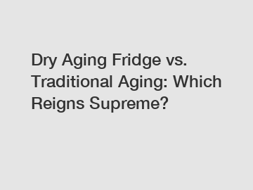 Dry Aging Fridge vs. Traditional Aging: Which Reigns Supreme?