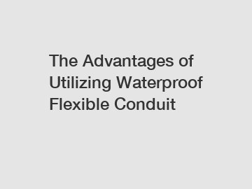 The Advantages of Utilizing Waterproof Flexible Conduit