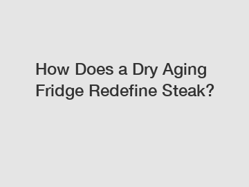 How Does a Dry Aging Fridge Redefine Steak?
