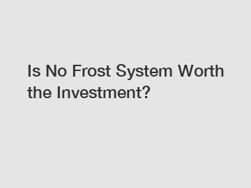 Is No Frost System Worth the Investment?