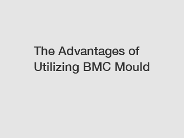 The Advantages of Utilizing BMC Mould
