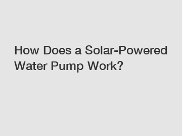 How Does a Solar-Powered Water Pump Work?