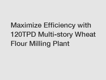 Maximize Efficiency with 120TPD Multi-story Wheat Flour Milling Plant