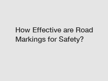 How Effective are Road Markings for Safety?