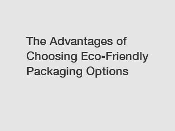 The Advantages of Choosing Eco-Friendly Packaging Options