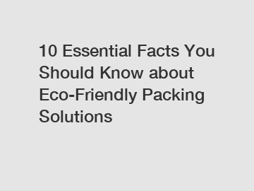 10 Essential Facts You Should Know about Eco-Friendly Packing Solutions