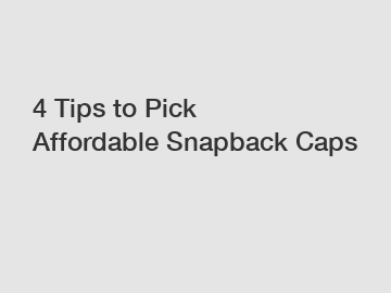 4 Tips to Pick Affordable Snapback Caps