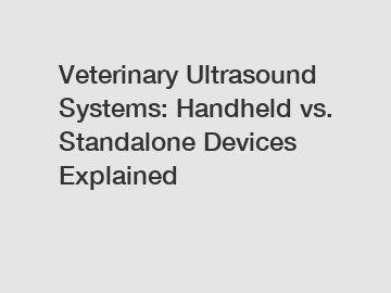 Veterinary Ultrasound Systems: Handheld vs. Standalone Devices Explained